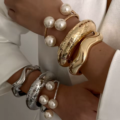 Steampunk Parel Armband