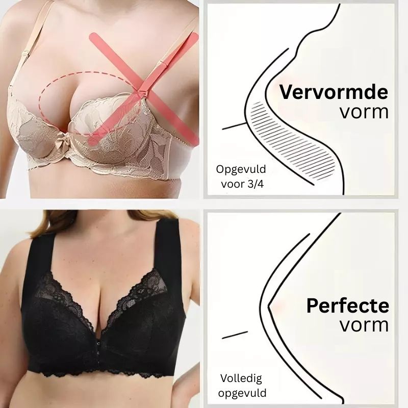 Draadloze Verstevigende Beha Met Voorkant Sluiting