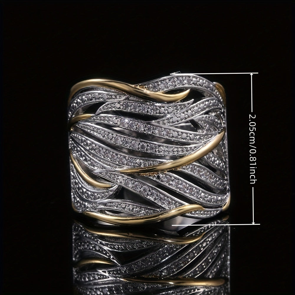 Elegante meerlaagse gedraaide ring