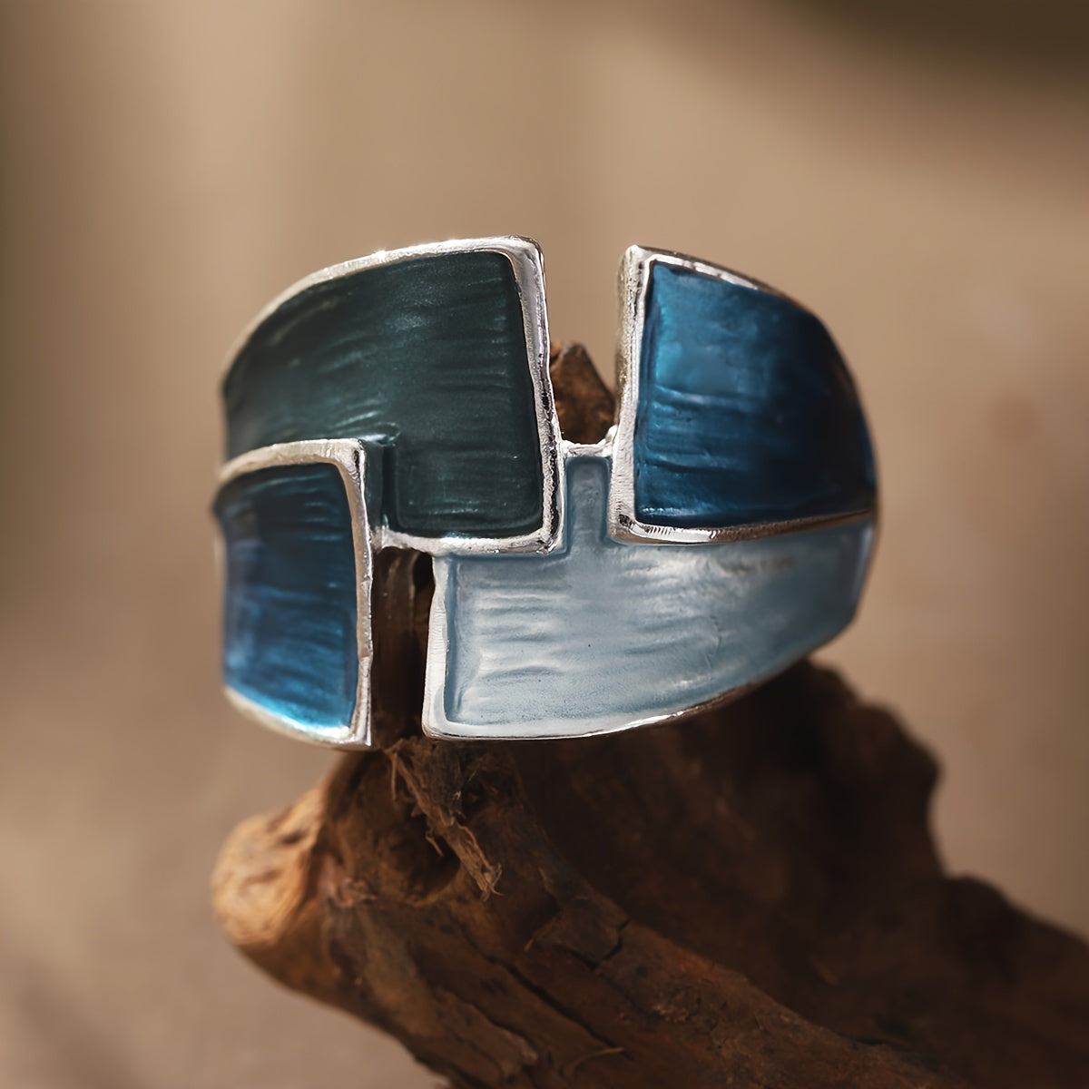 Vintage handgeschilderde Ring
