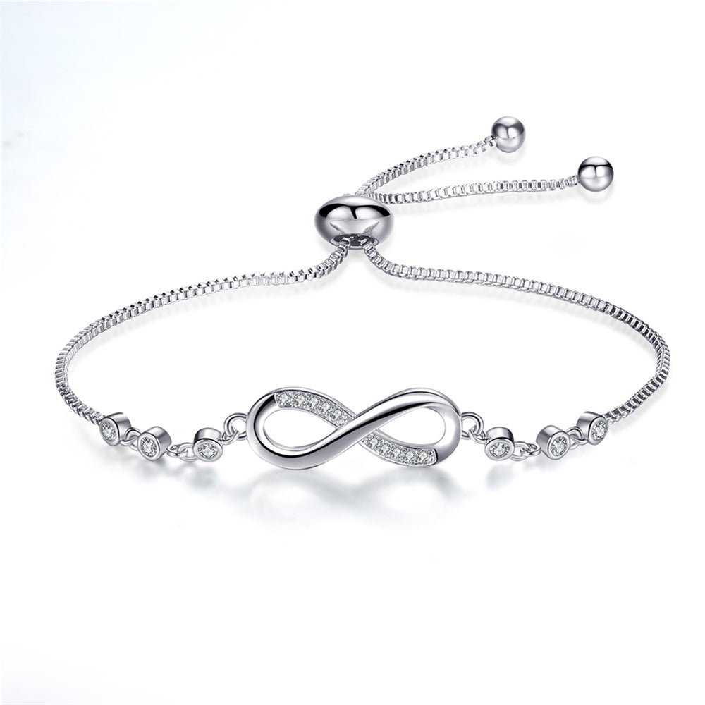 Verstelbare Oneindigheid Armband in Zilver