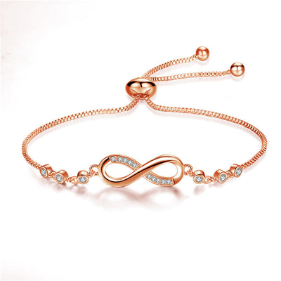 Verstelbare Oneindigheid Armband in Zilver