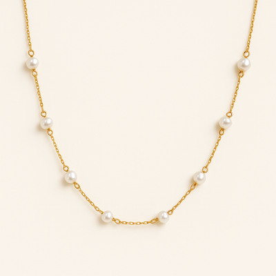 LANEY Gouden Parelketting