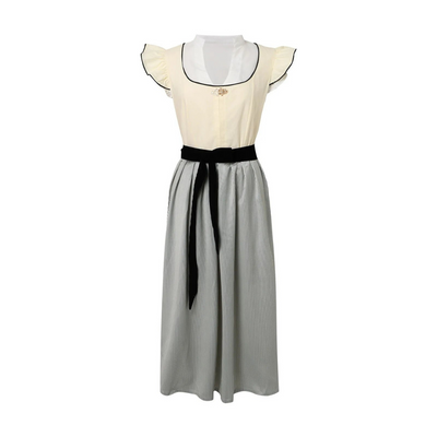 Stijlvolle dames dirndl jurk voor Oktoberfest met luxe schort, getailleerde corsage en authentieke accenten