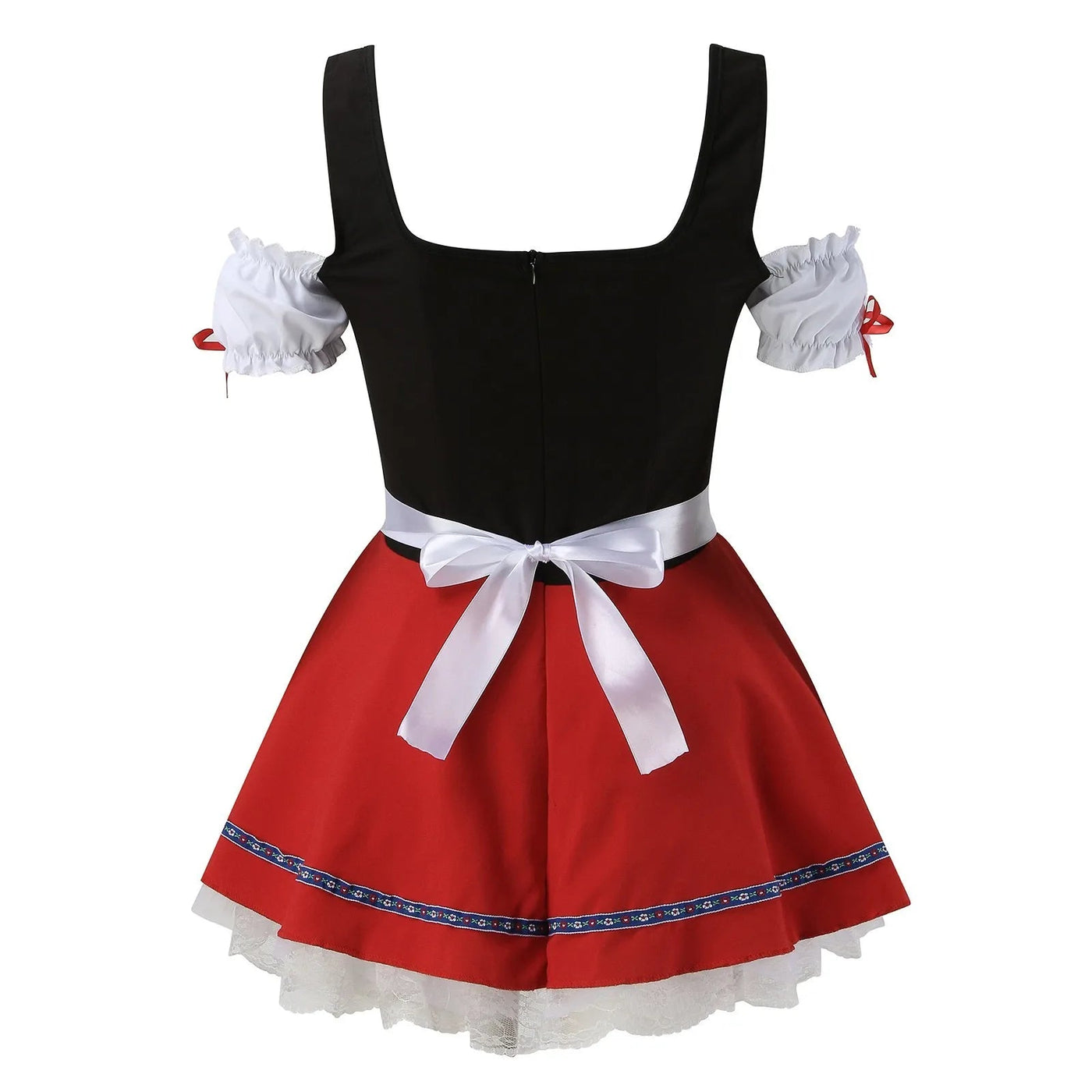 Stijlvolle zomer-dirndl jurk voor dames met elegante schort, verfijnde naden en een perfecte pasvorm
