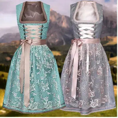 Stijlvol Damen-Dirndl voor het Oktoberfest met Kunstzinnige Borduursels en Elegante Pasvorm