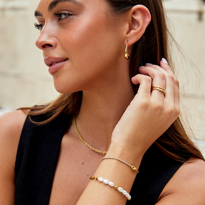 Niyah Kristall Gouden Armband