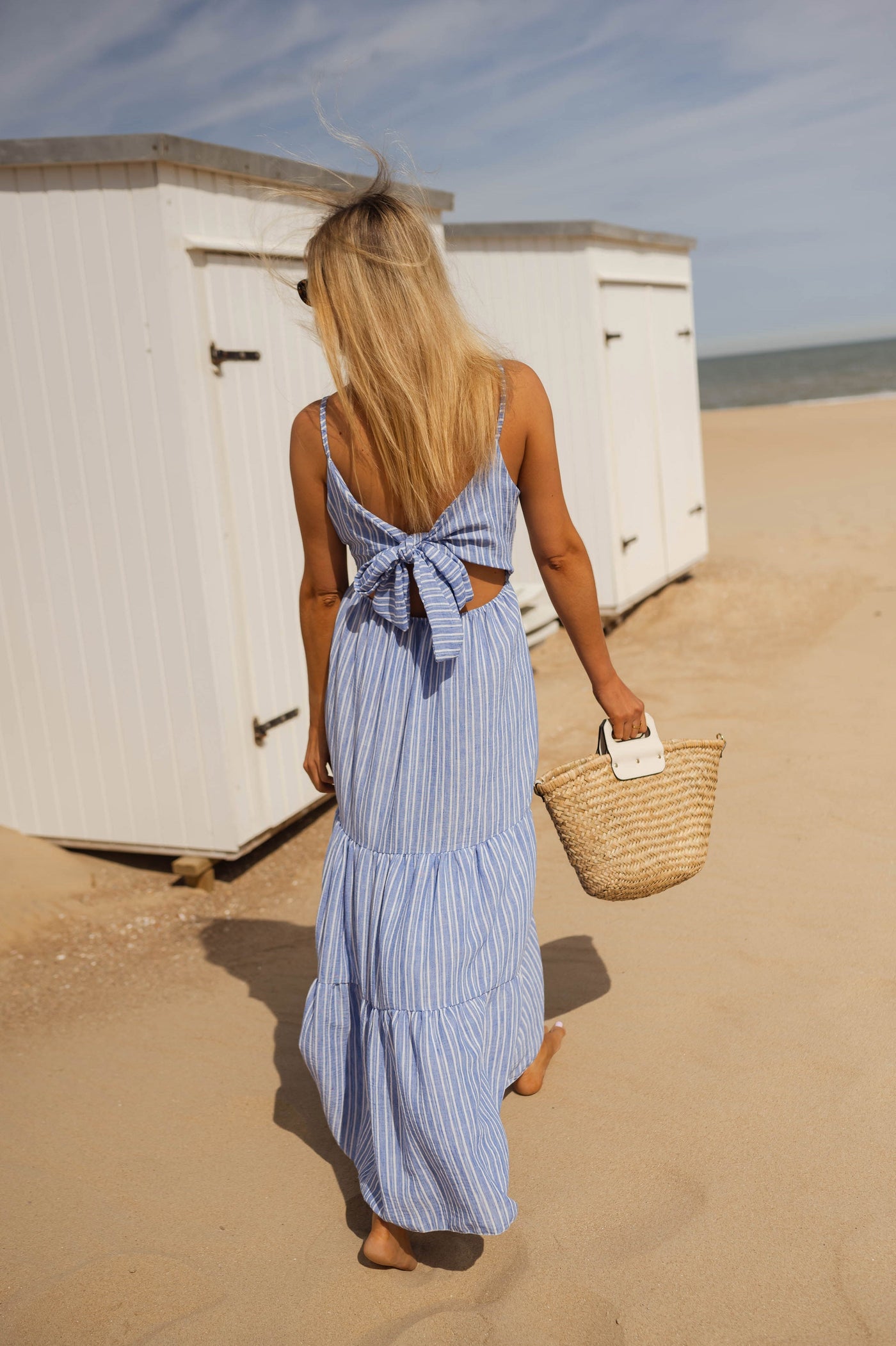 Lina | Gestreepte maxi-jurk