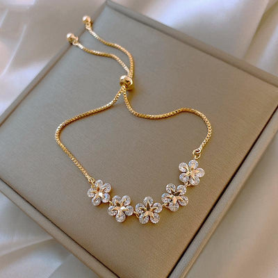 Armband Kristal Daisy in Goud