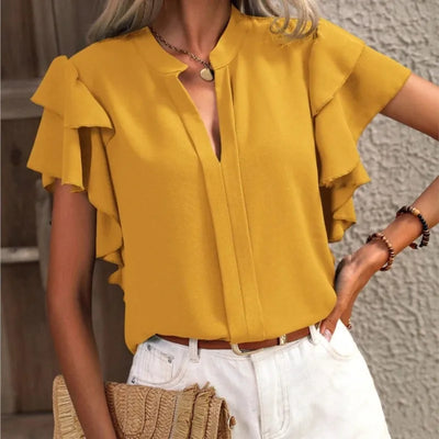 Amira | Elegante blouse met sierlijke mouwen