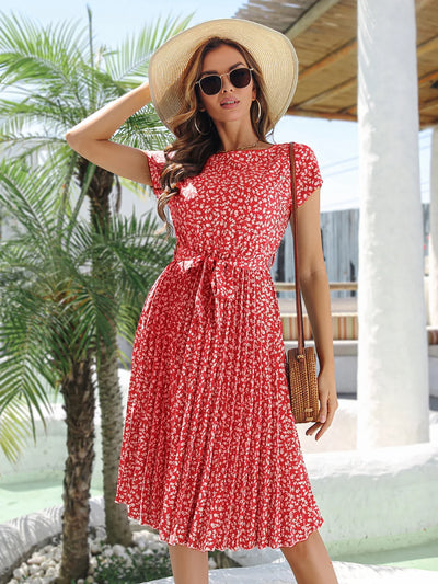 Anette | Trendy jurk met subtiel bloempatroon