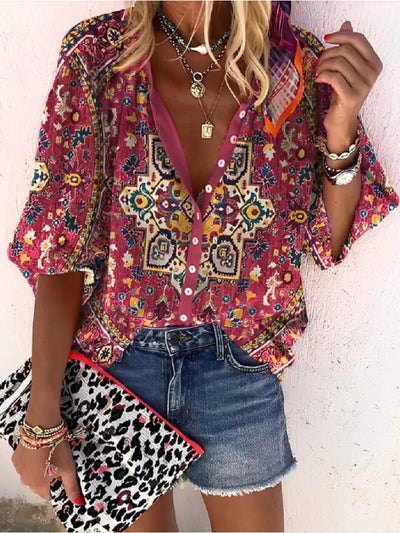 Carly | Luchtige elegante boho blouse