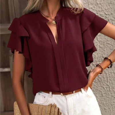 Amira | Elegante blouse met sierlijke mouwen