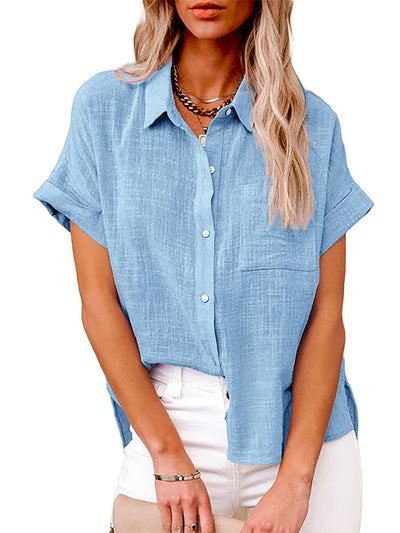 Lindy | Tijdloze blouse met linnen