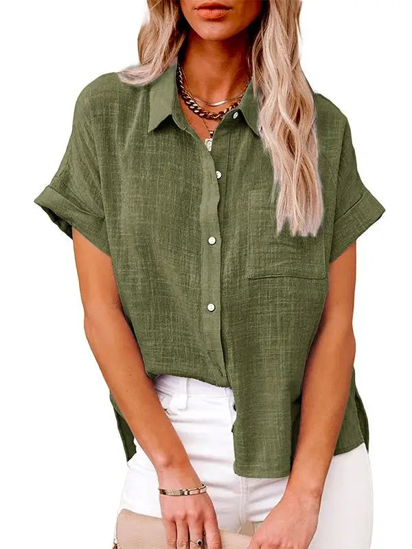 Lindy | Tijdloze blouse met linnen