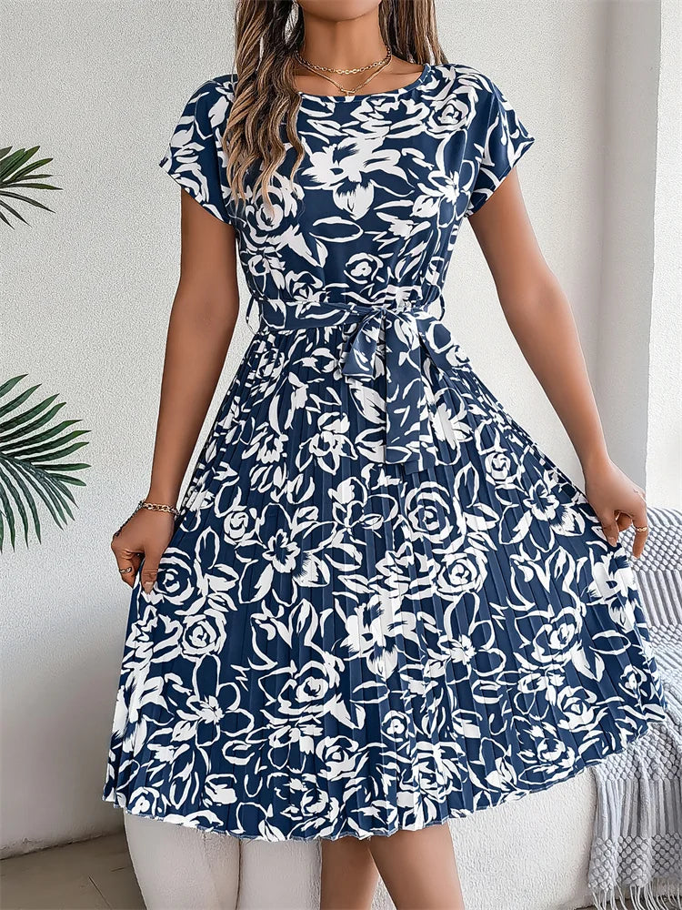 Amal | Trendy jurk met bloemenprint