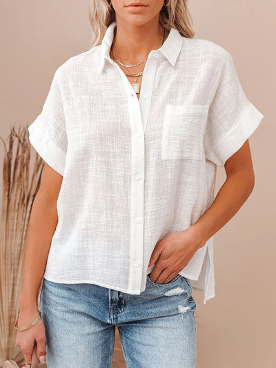 Lindy | Tijdloze blouse met linnen