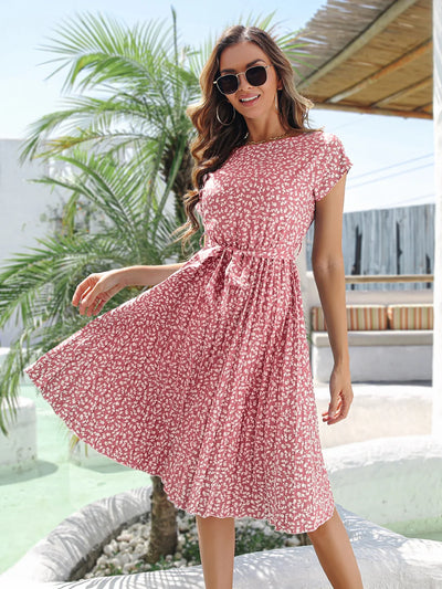 Anette | Trendy jurk met subtiel bloempatroon