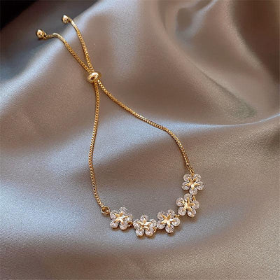 Armband Kristal Daisy in Goud