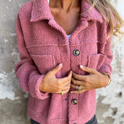 Annie | Trendy jas met zachte stof