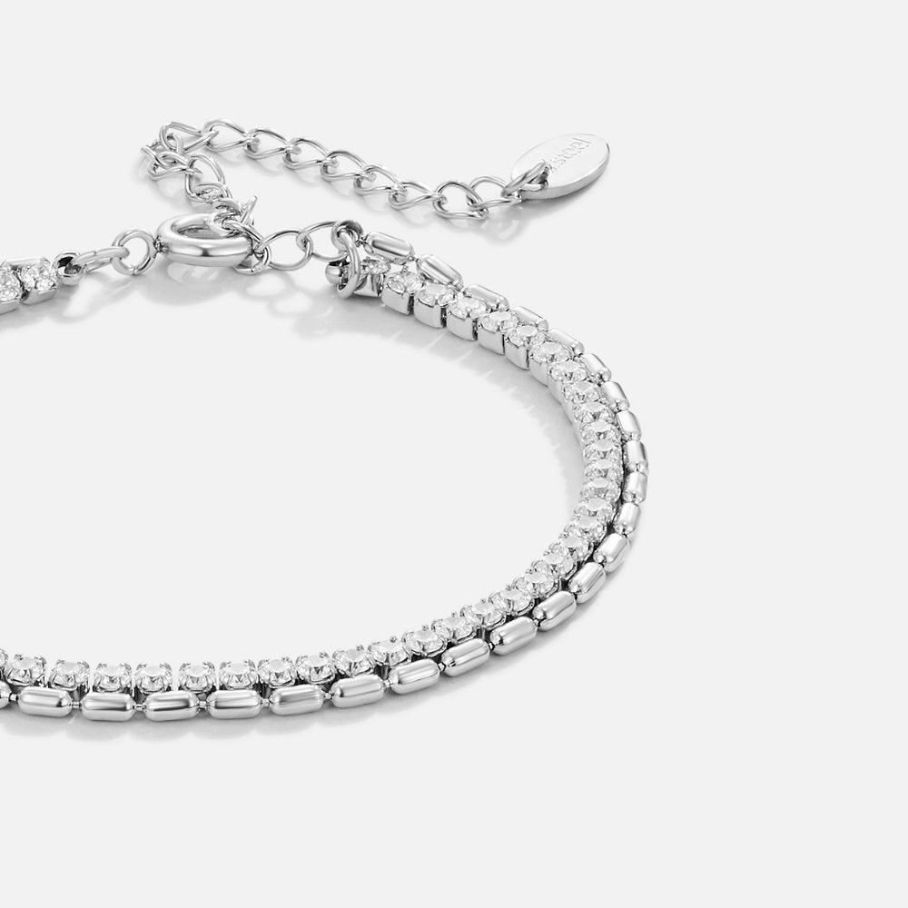 Arelia Kristal Zilveren Armband