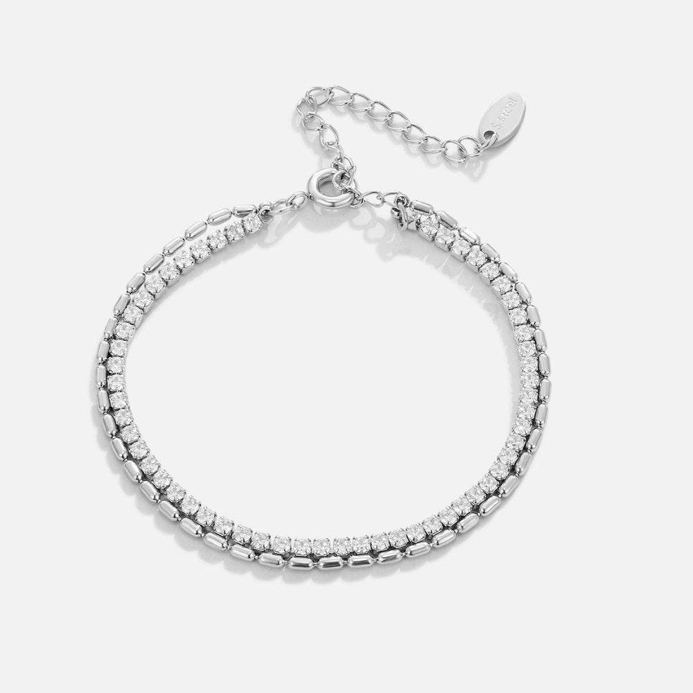 Arelia Kristal Zilveren Armband