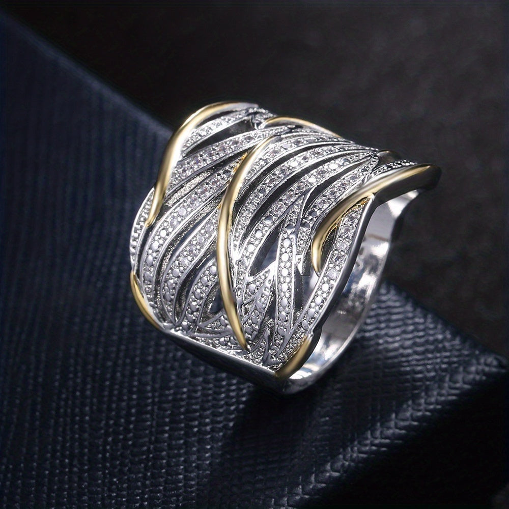 Elegante meerlaagse gedraaide ring