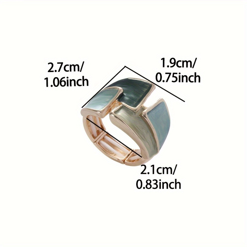 Vintage handgeschilderde Ring