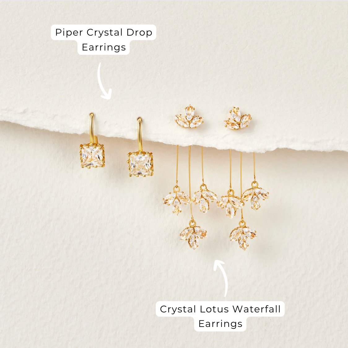 Elegante Waterval Oorbellen