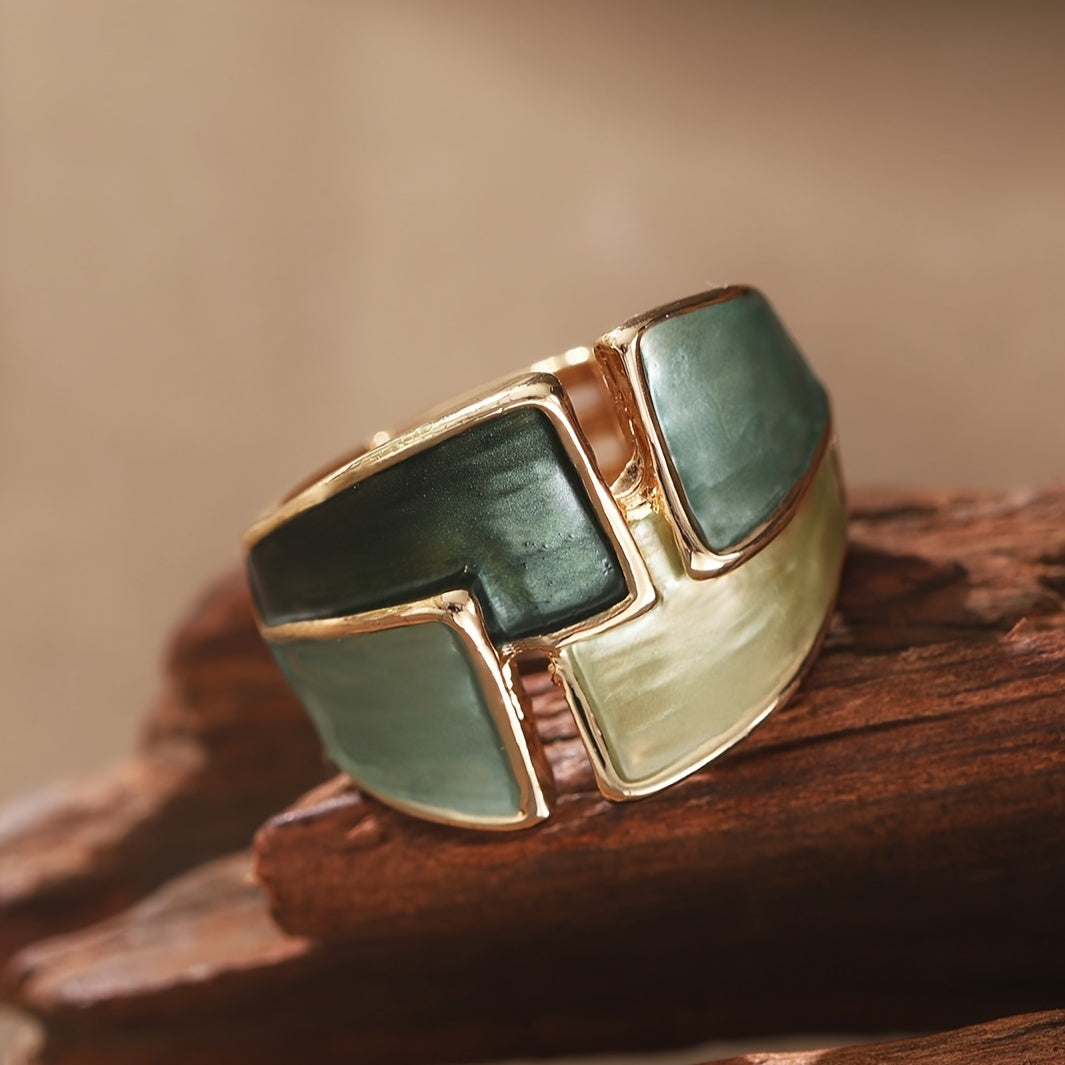Vintage handgeschilderde Ring