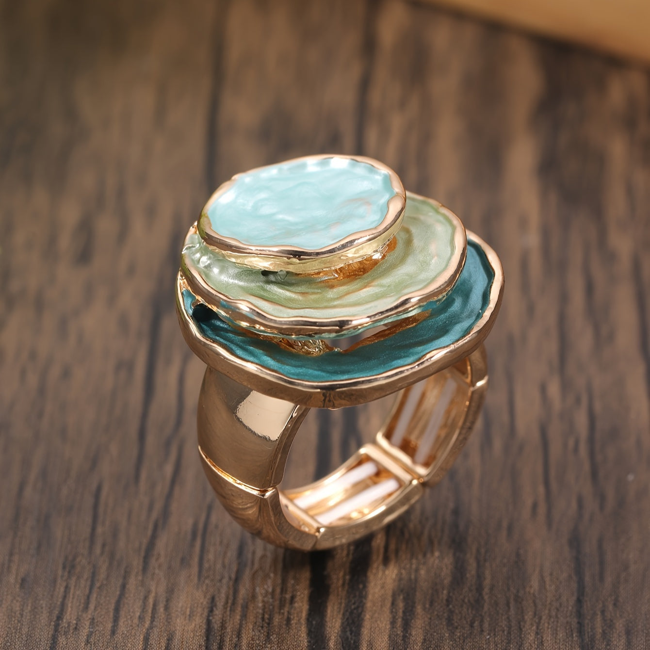 Boho Drie-laags Emaille Ring