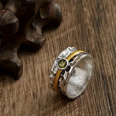 Elegante groene zirkonia-ring