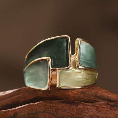 Vintage handgeschilderde Ring