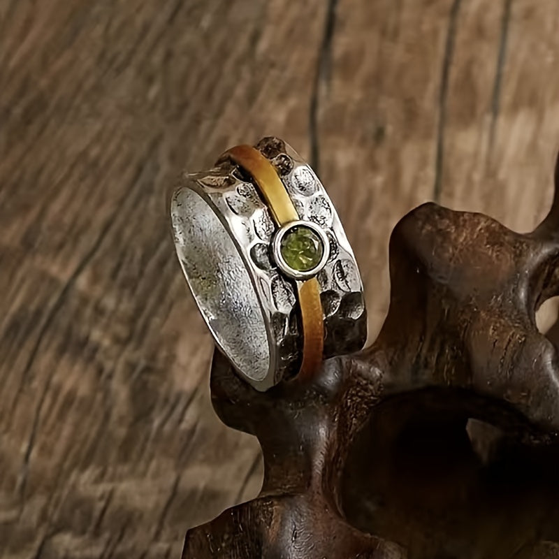 Elegante groene zirkonia-ring
