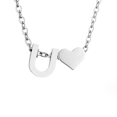 Ewige Liebe & Brief Zilveren Halsketting