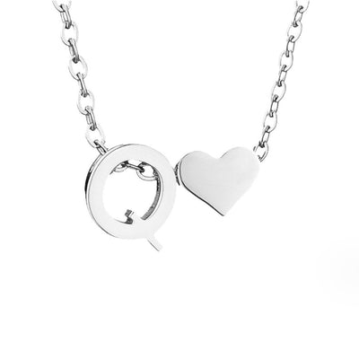 Ewige Liebe & Brief Zilveren Halsketting