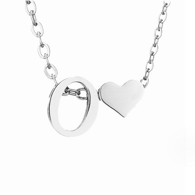 Ewige Liebe & Brief Zilveren Halsketting