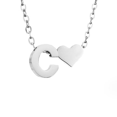 Ewige Liebe & Brief Zilveren Halsketting