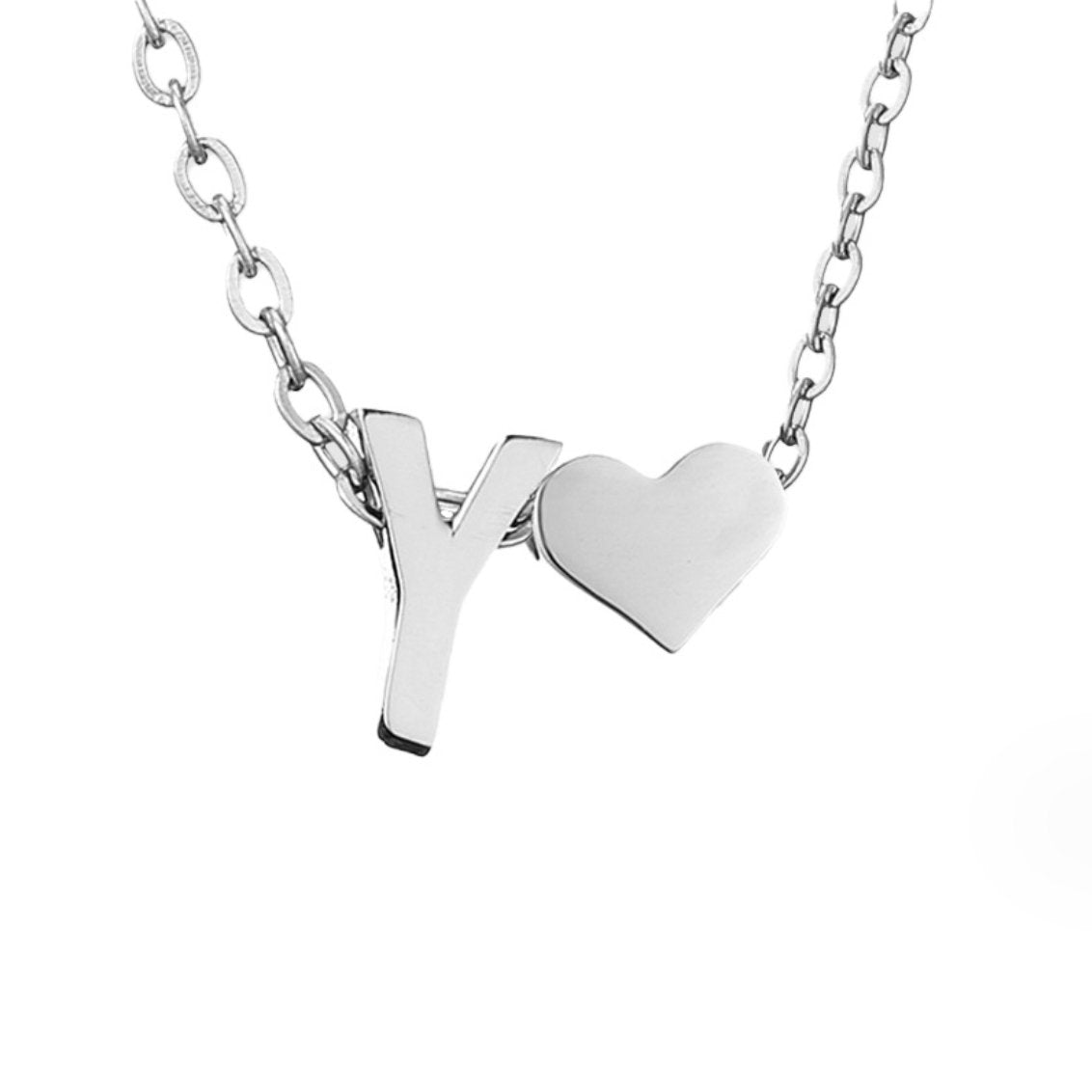 Ewige Liebe & Brief Zilveren Halsketting