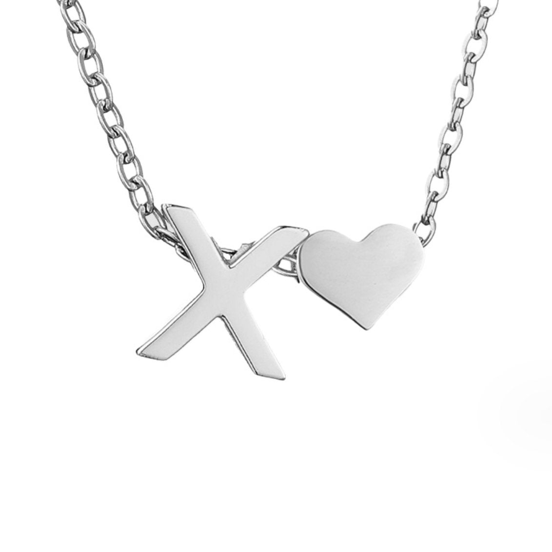 Ewige Liebe & Brief Zilveren Halsketting