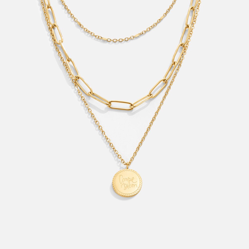 Janie Coin Gelaagde Halsketting