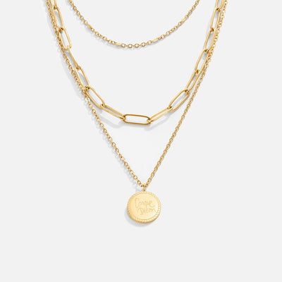 Janie Coin Gelaagde Halsketting