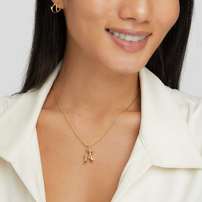 Gouden Ballon-Dier-Halsketting