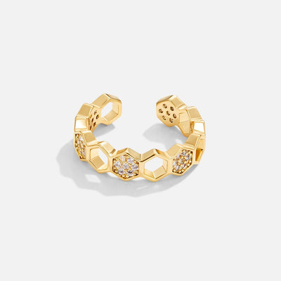 Bij - Gouden & Kristallen Ring