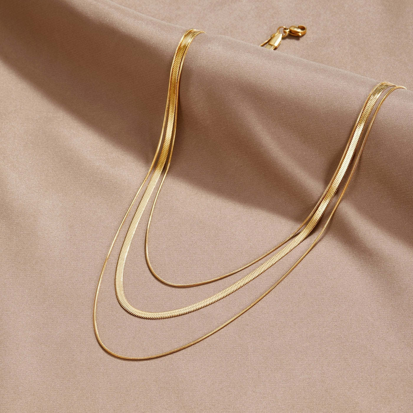 Gouden Meerlaagse Halsketting