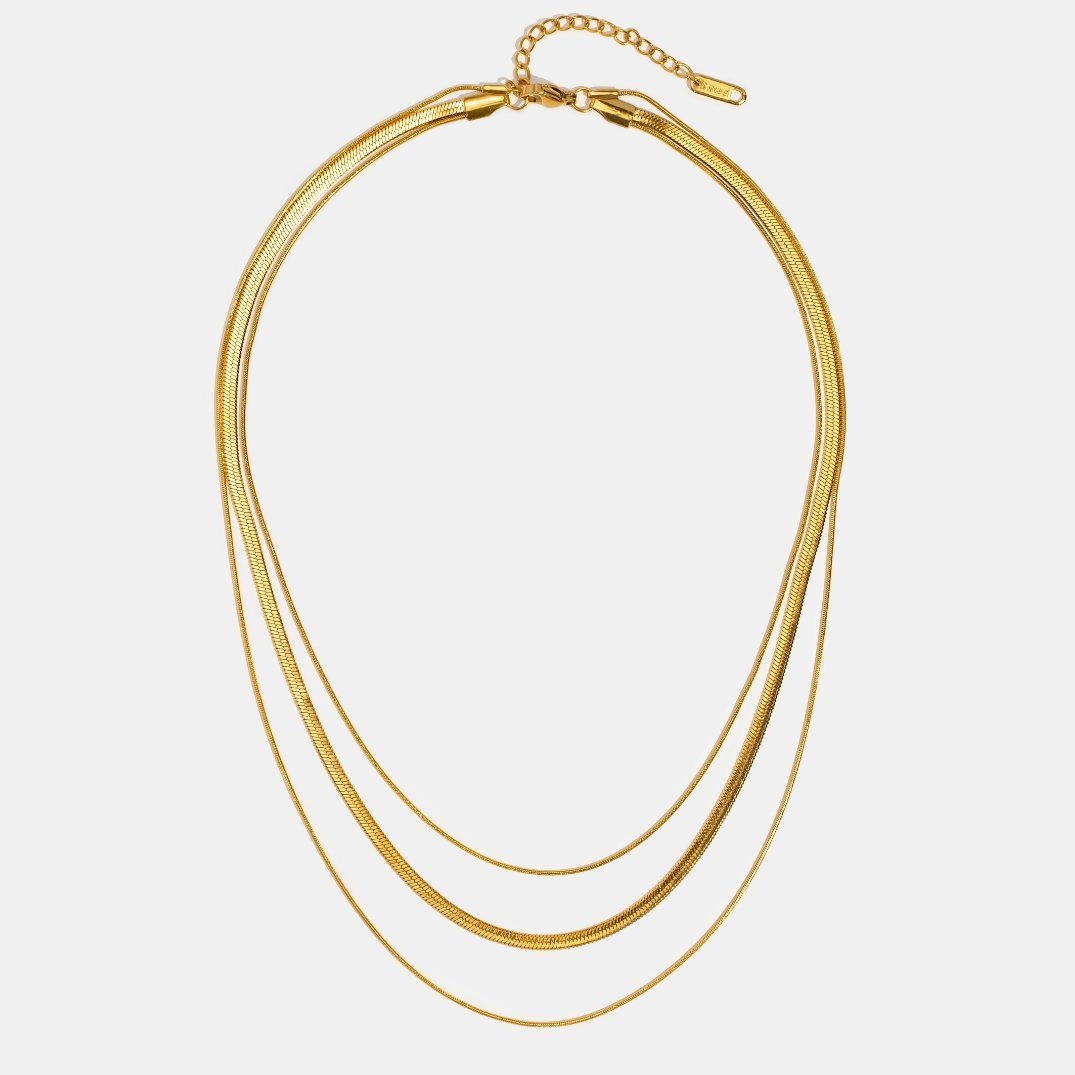 Gouden Meerlaagse Halsketting