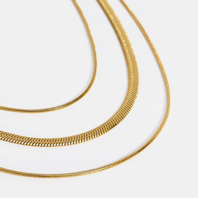Gouden Meerlaagse Halsketting