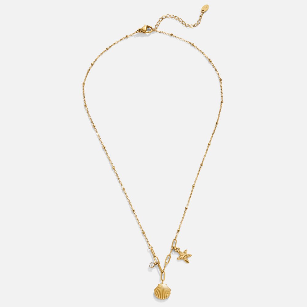 Gouden Schelp & Zeester Hanger