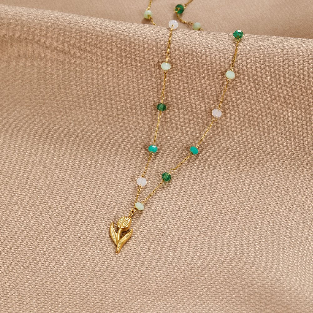Gouden Tulpenparelketting