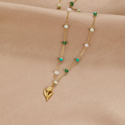 Gouden Tulpenparelketting